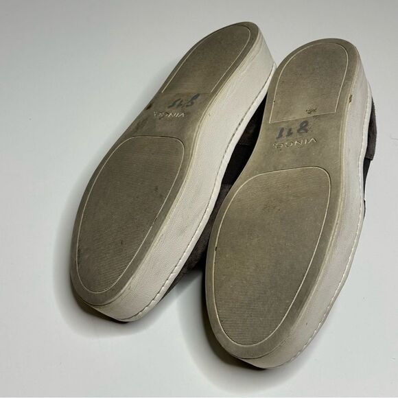 Vince Preston Suede Slip-On Sneaker in Dark Gray Steel Size 8 - Picture 11 of 11